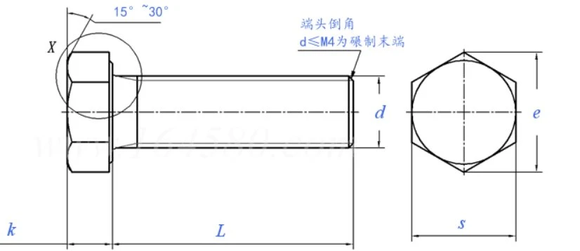 Specification of Zinc Plated Hex Bolt